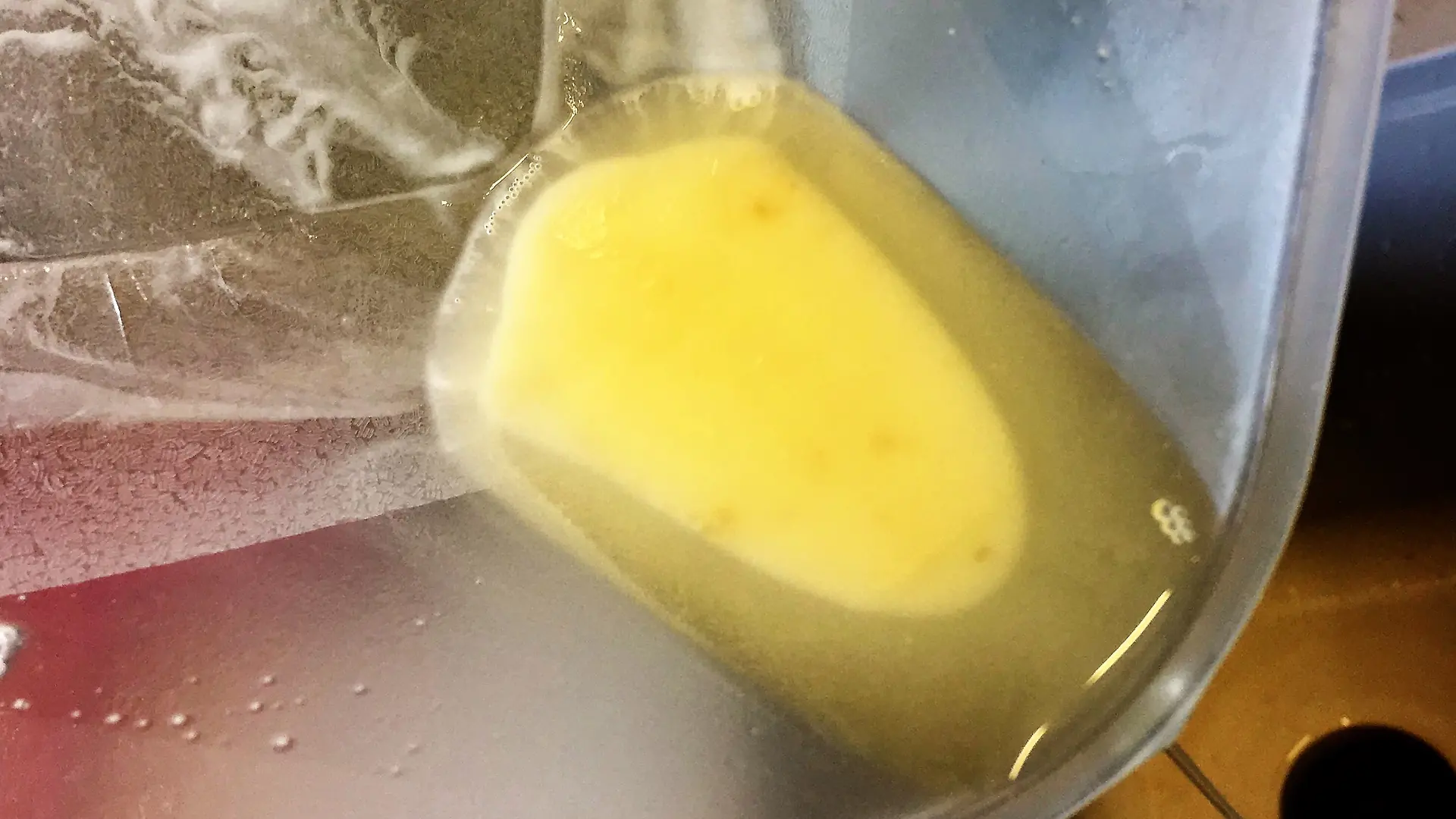 Dekantieren des Presssafts