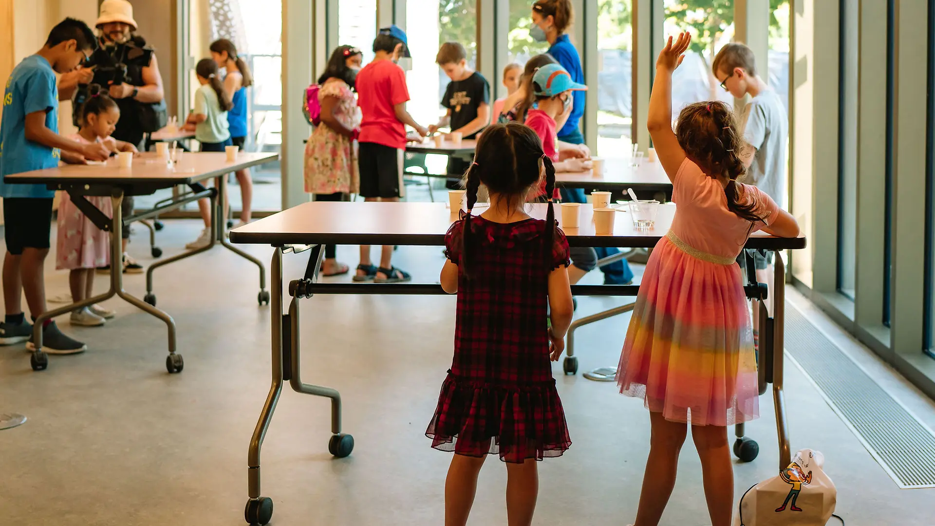 Students participate in hands-on and interactive activities.