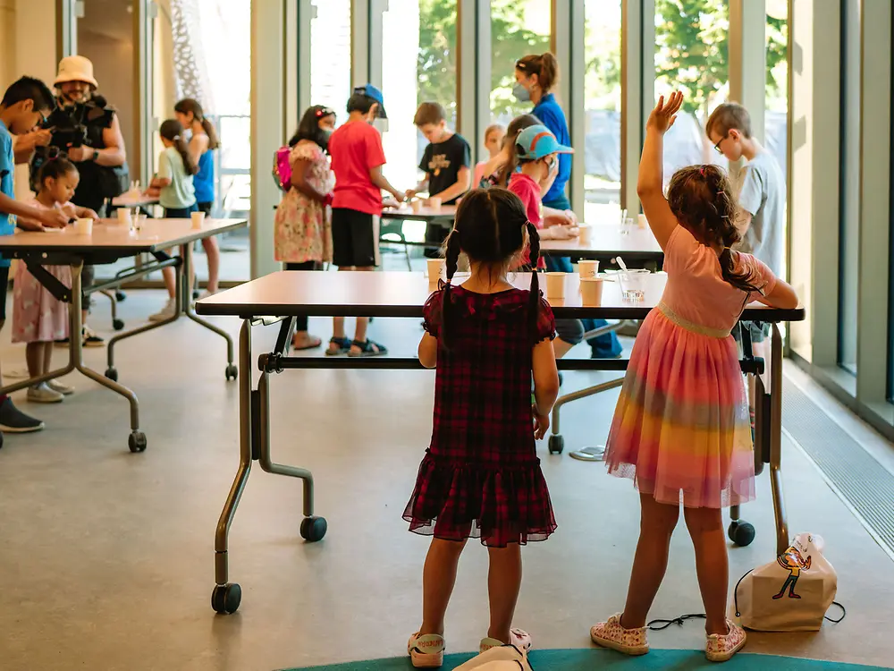 Students participate in hands-on and interactive activities.