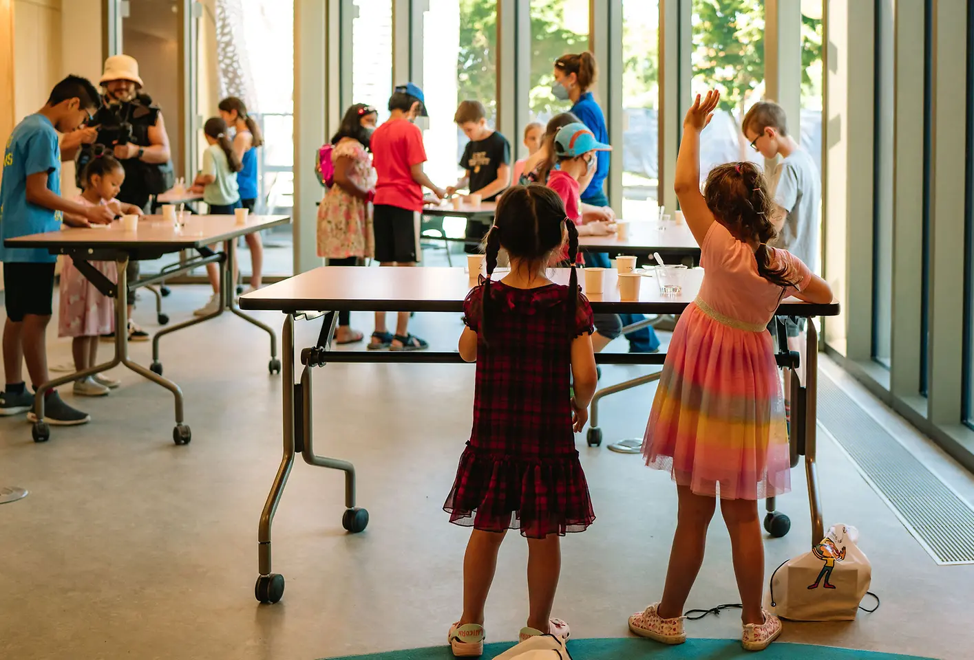 Students participate in hands-on and interactive activities.